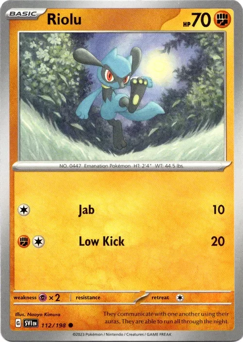 Producto - Riolu - 112/198 - Scarlet and Violet
