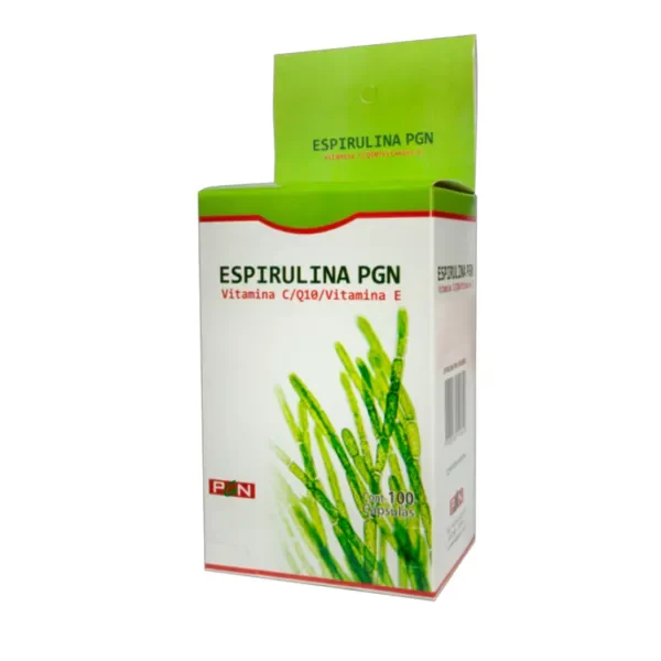 Producto - Espirulina - PGN 100 Cápsulas