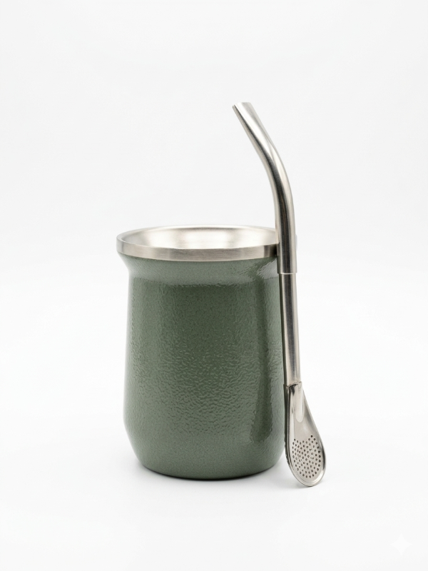 Producto - Mate Simil Stanley + Bombilla