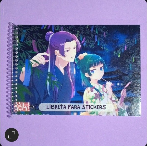 Producto - Libreta para stickers Maomao x Jinshi