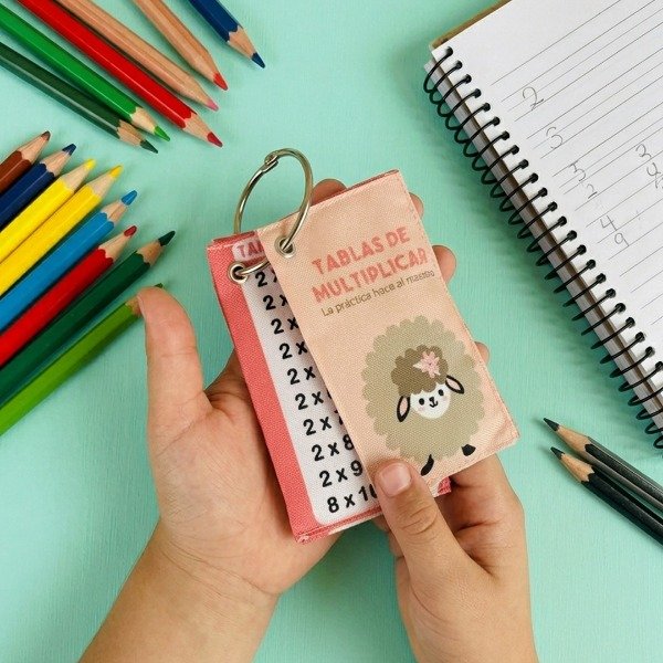 Producto - Set Tablas de multiplicar de tela de Loli la oveja