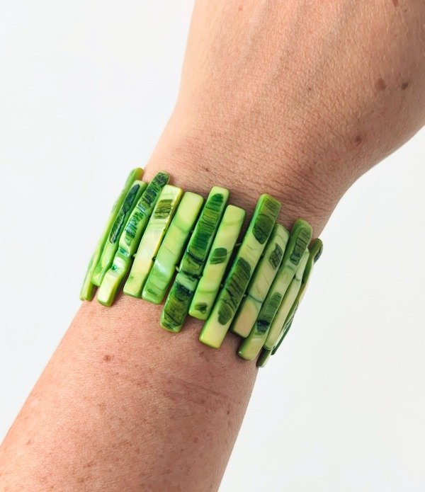 Producto - Pulsera de Piedra Nácar Verde