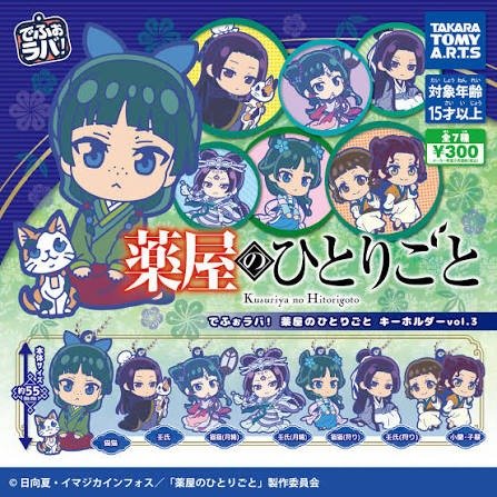 Producto - Kusuriya no hitorigoto ruber strap gashapons 3