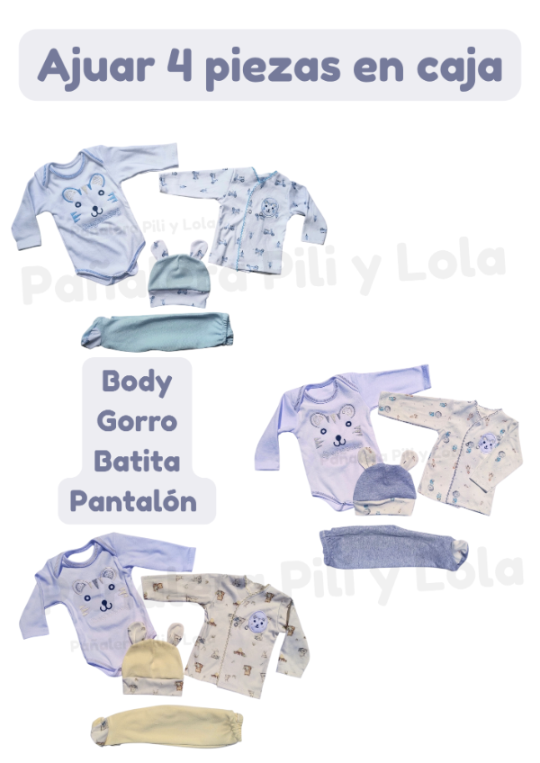 Producto - Ajuar 4 piezas en caja grande
