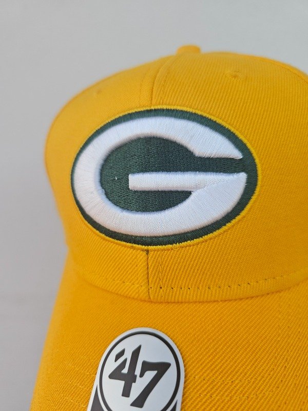 Green bay packers yellow '47 brand mvp adjustable velcro team — imagen 2