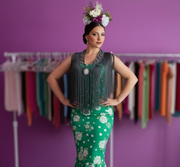 Producto - Tira De Flecos De Seda Para Escote Zig Zag Color Gris