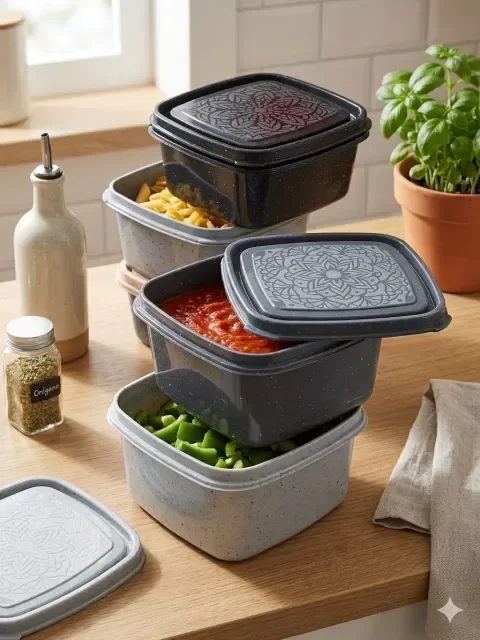 Producto - Hermético 1 Litro Granito 14x10cm 7509
