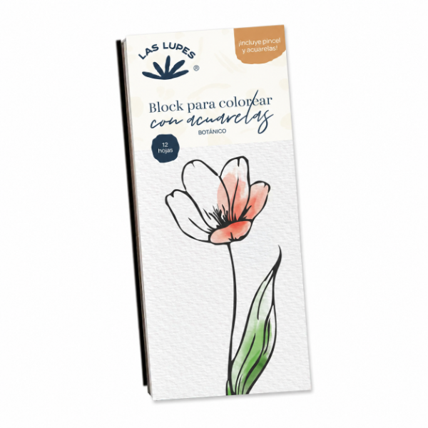Producto - LIBRETA PARA COLOREAR CON ACUARELAS - Botánico - 0