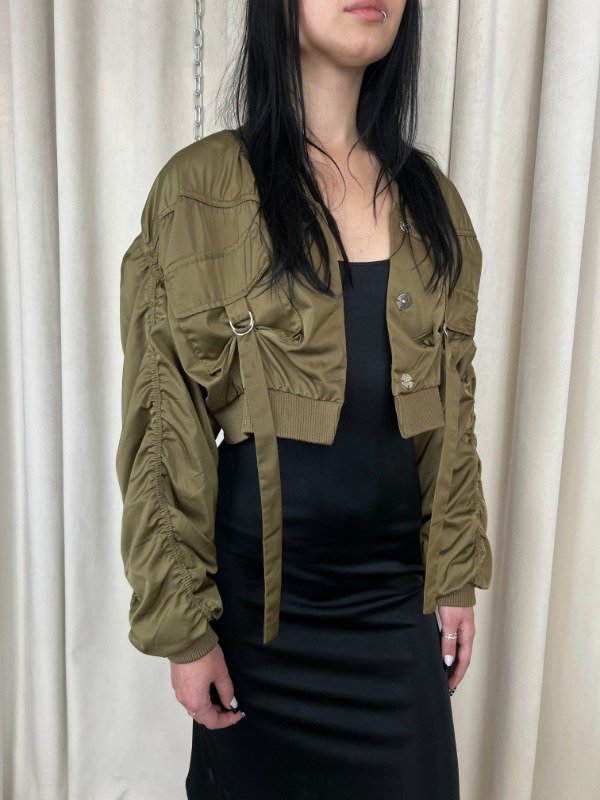 Producto - Satin Cargo Bomber Jacket - 1