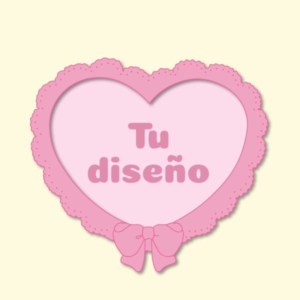 Producto - PERSONALIZADOS - Sticker Corazón Coquette