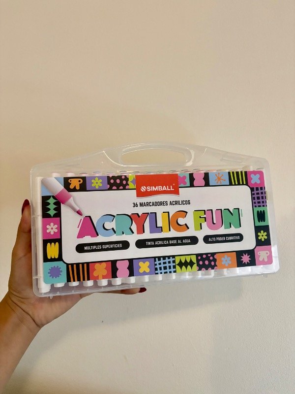 Producto - Marcadores Simbal valija x36 colores acrílicos