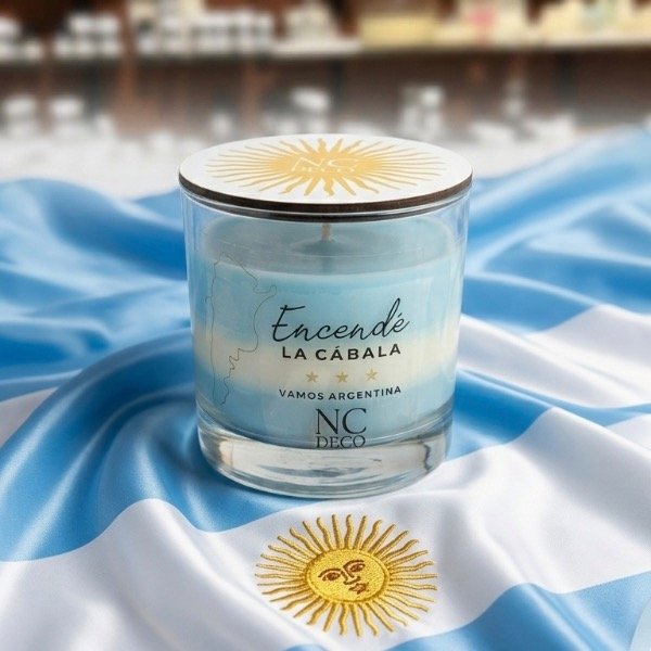 Producto - Vela Pasión Argentina Albiceleste