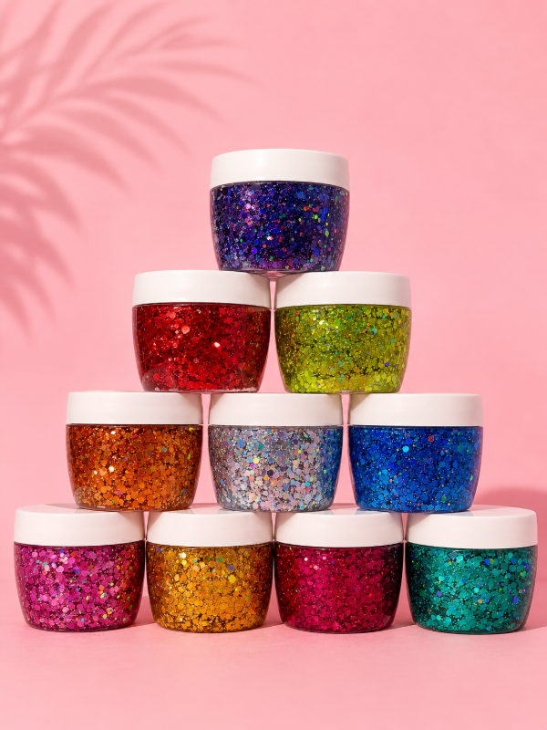 Producto - 5 Glitters en gel Holográficos x 100 grs