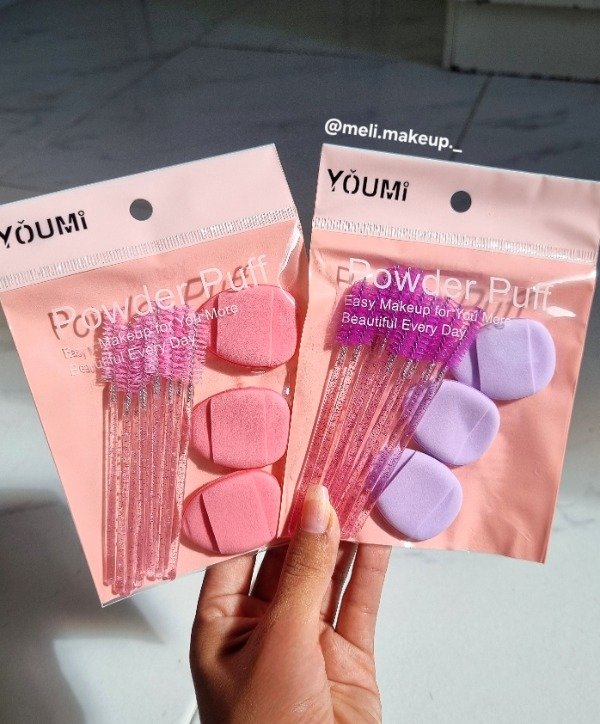 Producto - Set de esponjita y cepillo de pestañas