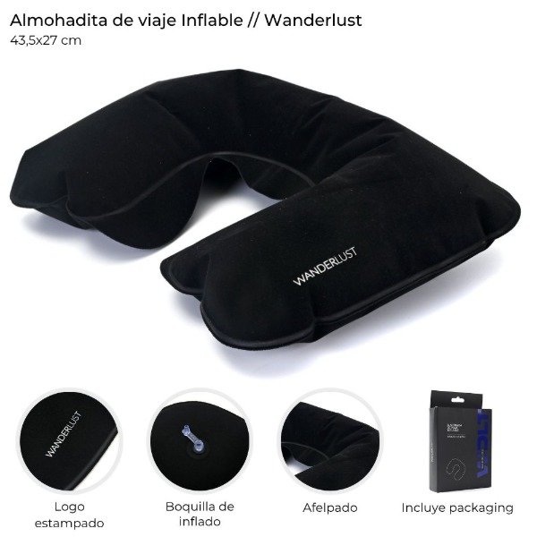 Producto - ALMOHADITA DE VIAJE INFLABLE WANDERLUST 35138