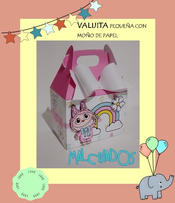 Producto - MINI VALIJITA CON APLIQUE X 10 UNIDADES