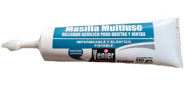 Producto - MASILLA ACRÍLICA MULTIUSO Blanco pomo 350g VENIER