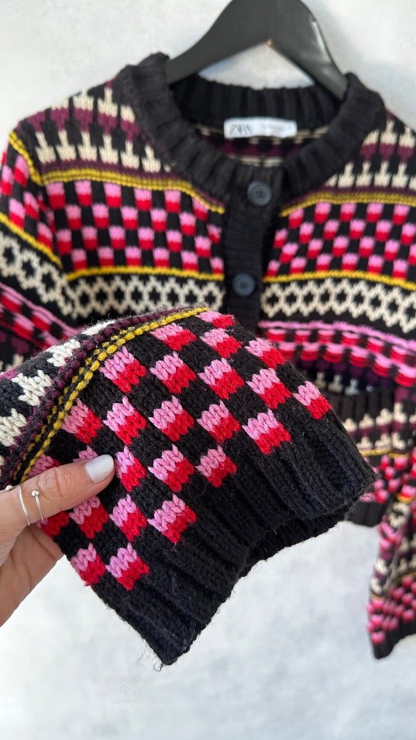 Producto - Cárdigan de punto jacquard Zara - 3