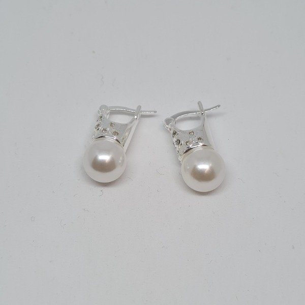 Producto - Aro plateado lady di perla 8mm