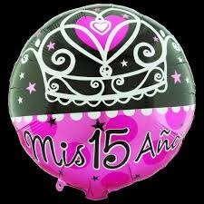 Producto - GLOBO REDONDO METALIZADO MIS 15 (VARIOS MODELOS) X1