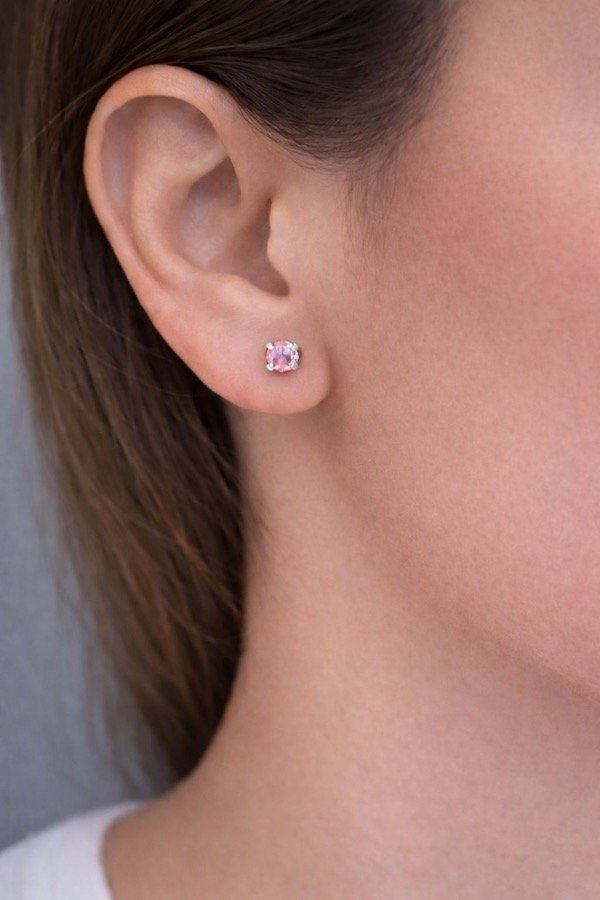 Producto - Abridor plata con piedra rosa
