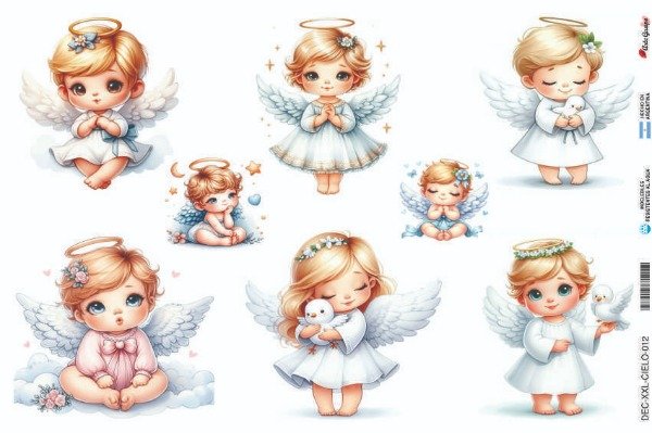 Producto - Láminas de Seda CIELO-012 (x5 un)