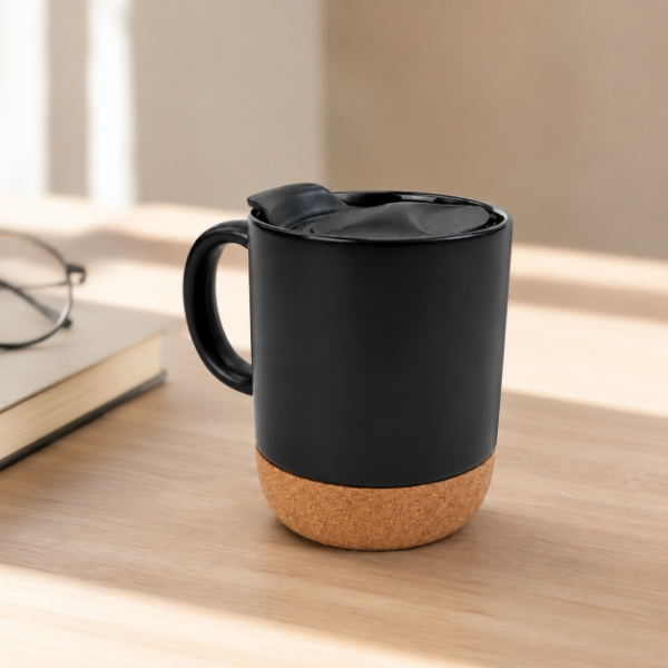 Producto - Taza mug ceramica con tapa 300 ml - 2