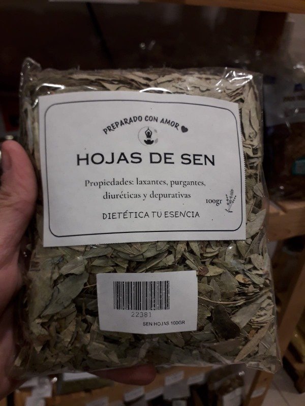 Producto - Hojas de sen 100gr