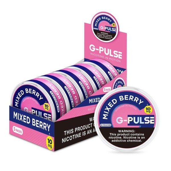 Producto - (NICOTINE POUCHES) GEEK BAR G-PULSE 10MG - MIXED BERRY