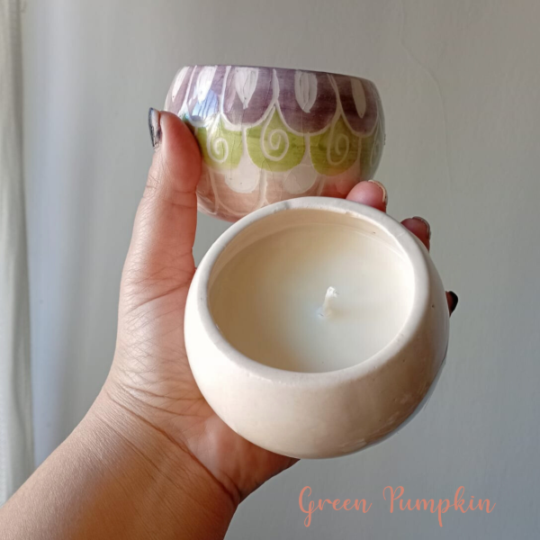 Producto - Velas aromaticas en cuenco de ceramica