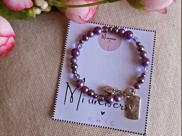 Producto - Pulsera esclava violeta