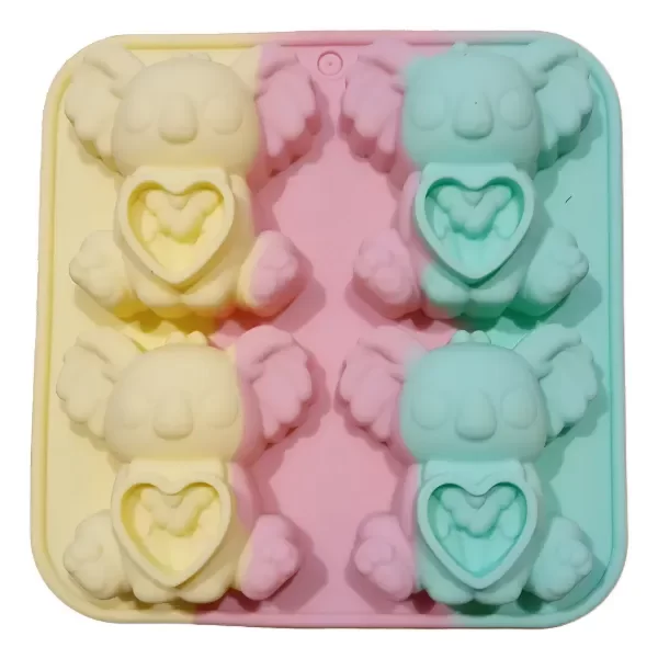 Producto - Molde Silicona Koala Multicolor x4 Ideal P/ Velas Jabones (44123D12)