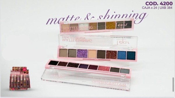 Producto - Paleta de sombras Matte y Brillos x8 tonos Tejar