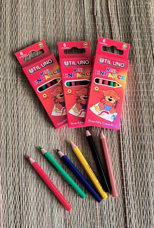 Producto - Lápices chicos útil uno x 6 colores