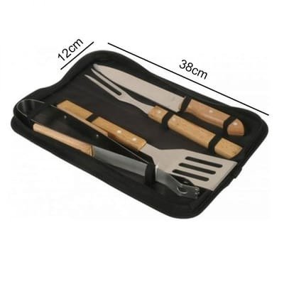 Producto - SET ASADO X4 ESTUCHE NEGRO