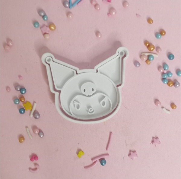 Producto - Cortante 3D con sello cara de kuromi