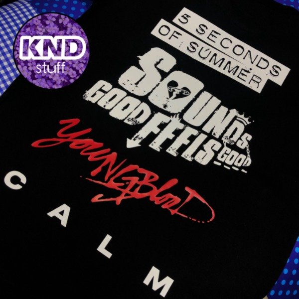 Remera 5sos anniversary camiseta — imagen 2