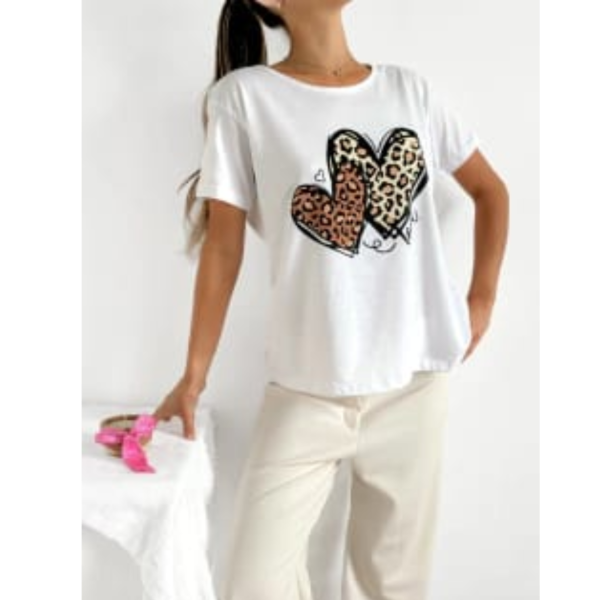 Producto - Remera algodón Dos Corazones