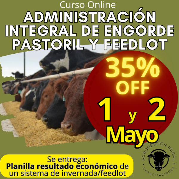 Producto - Curso Online: Administración Integral de Engorde Pastoril y Feedlot