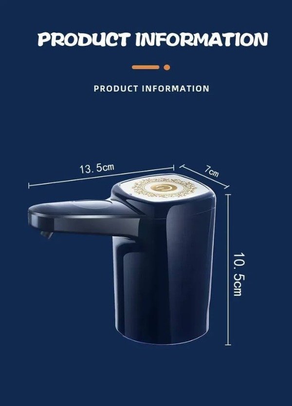 Producto - Bomba Eléctrica De Agua Para Bidon Recargable Usb - 0