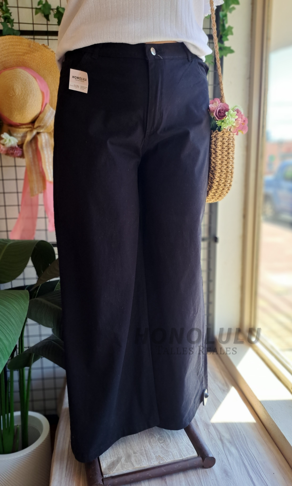 Producto - Pantalon Wide Leg Gabardina Negro