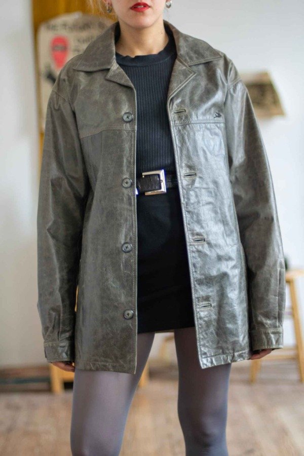 Producto - Tapado Leather Stone Talle: L