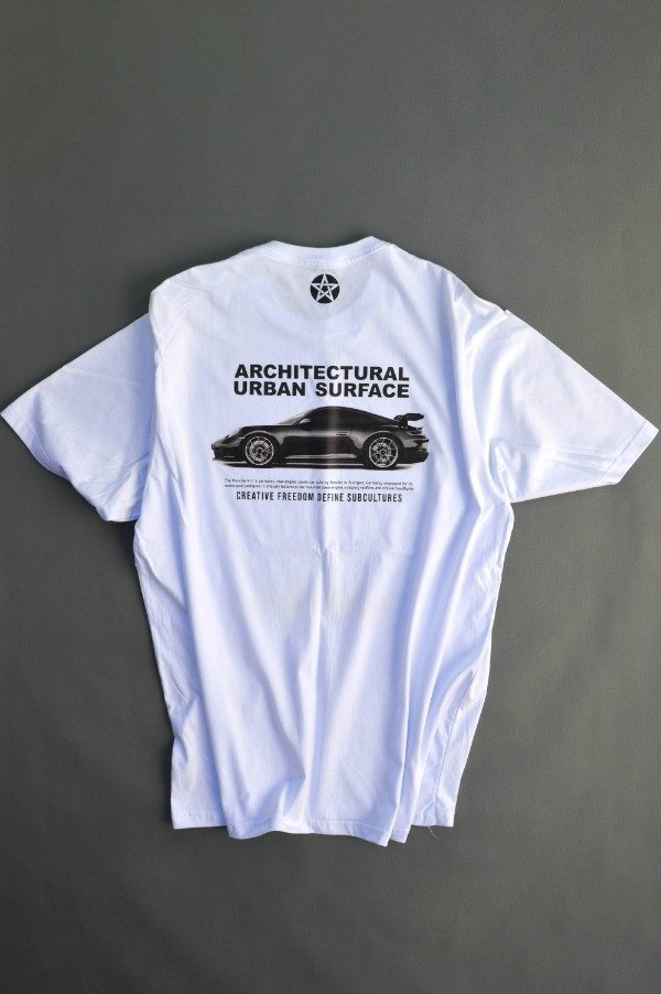 Producto - Remera Porsche Blanca (OverSize) - 0