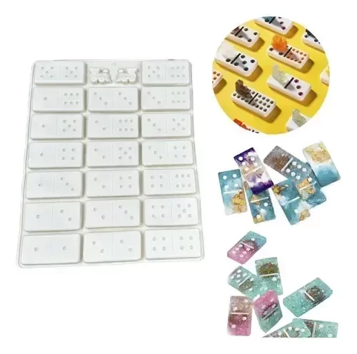 Producto - Molde silicona domino más mini trencitos - 2