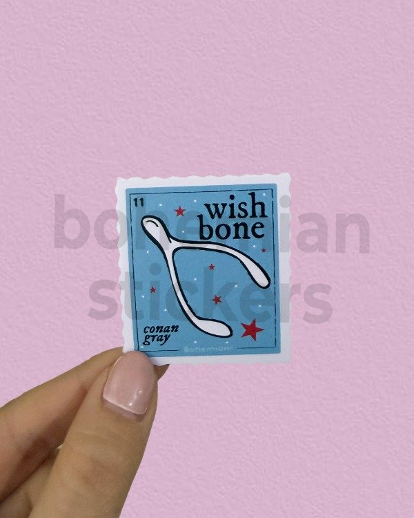 Producto - WISHBONE #2 - Sticker Individual de Conan Gray