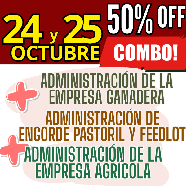 Producto - COMBO 3 CURSOS: Admin Ganadera + Engorde Pastoril y Feedlot + Admin Agrícola - 0