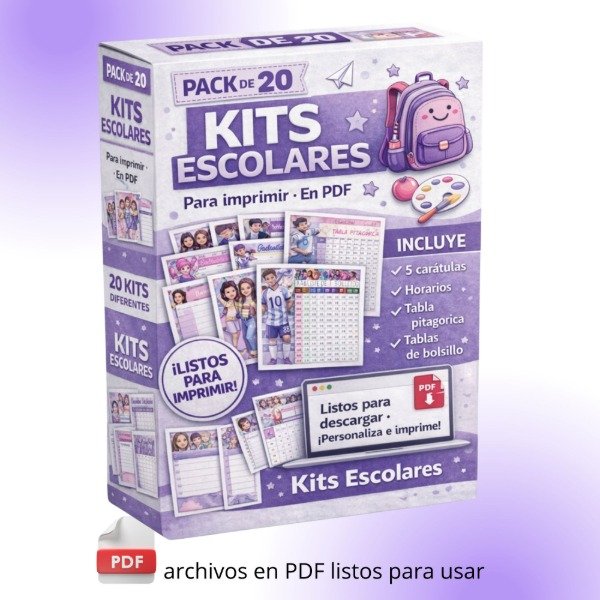 Producto - 20 KITS ESCOLARES