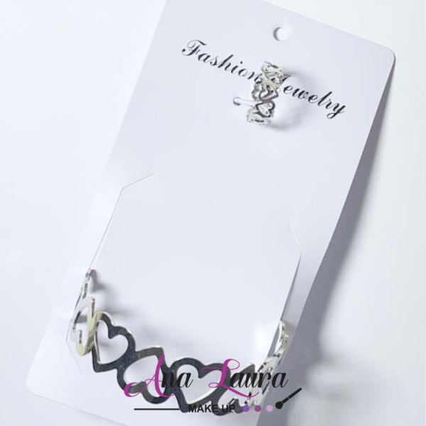 Producto - Esclava plateada más anillo