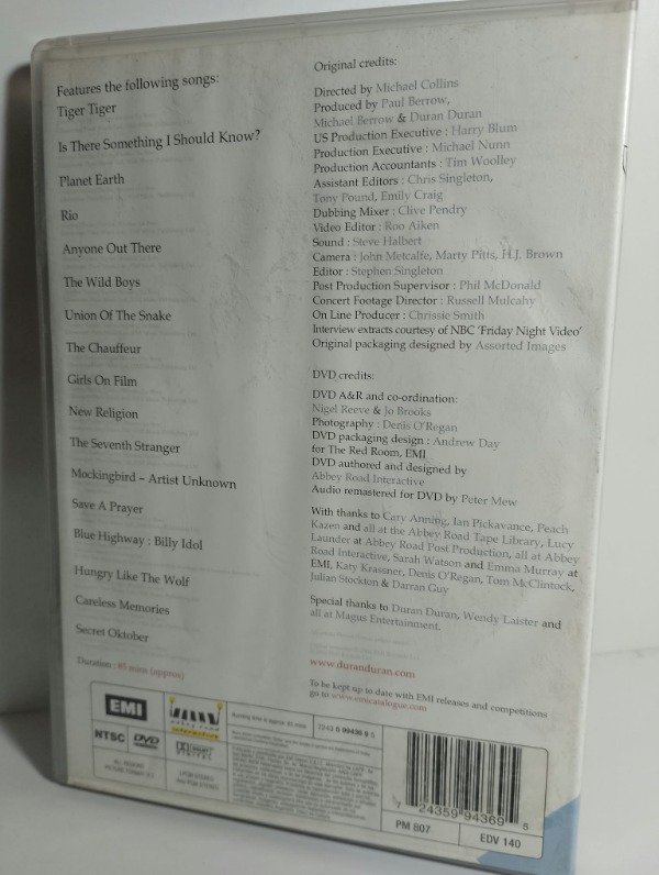Producto - Duran duran sing blue silver 1984 tour documentary (1984) - DVD - 1