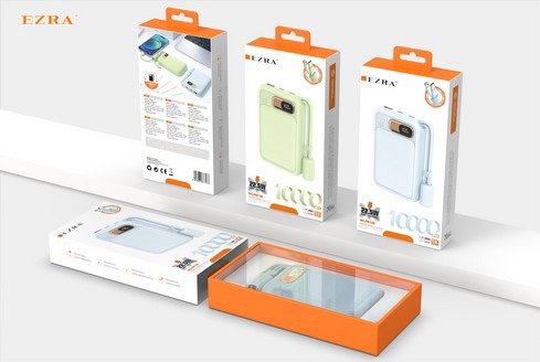 Producto - Cargador + Visor de Carga Con Cables TPC-IPH 22.5W-10000mAh PB128 - EZ-S80.